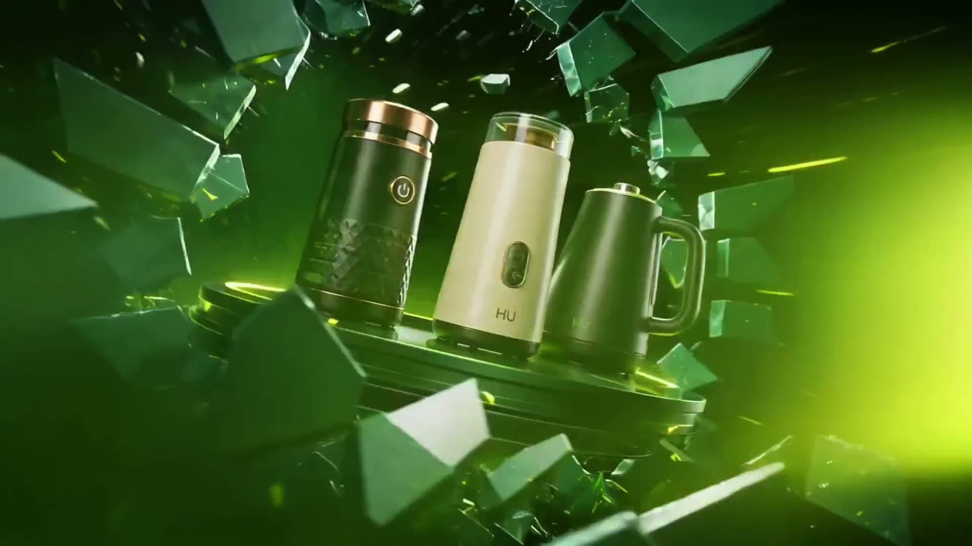 Frame from the HU brand identity film for Happy User, UAE